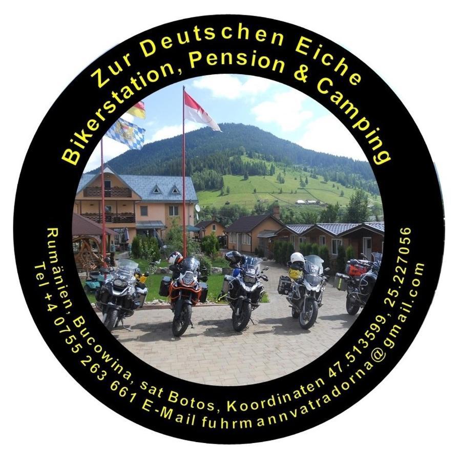 Pension, Camping & Biker Station Zur Deutschen Eiche Ciocanesti エクステリア 写真